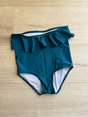 Kortni Jeane High Waisted Ruffle Peplum Bathing Suit Bottoms